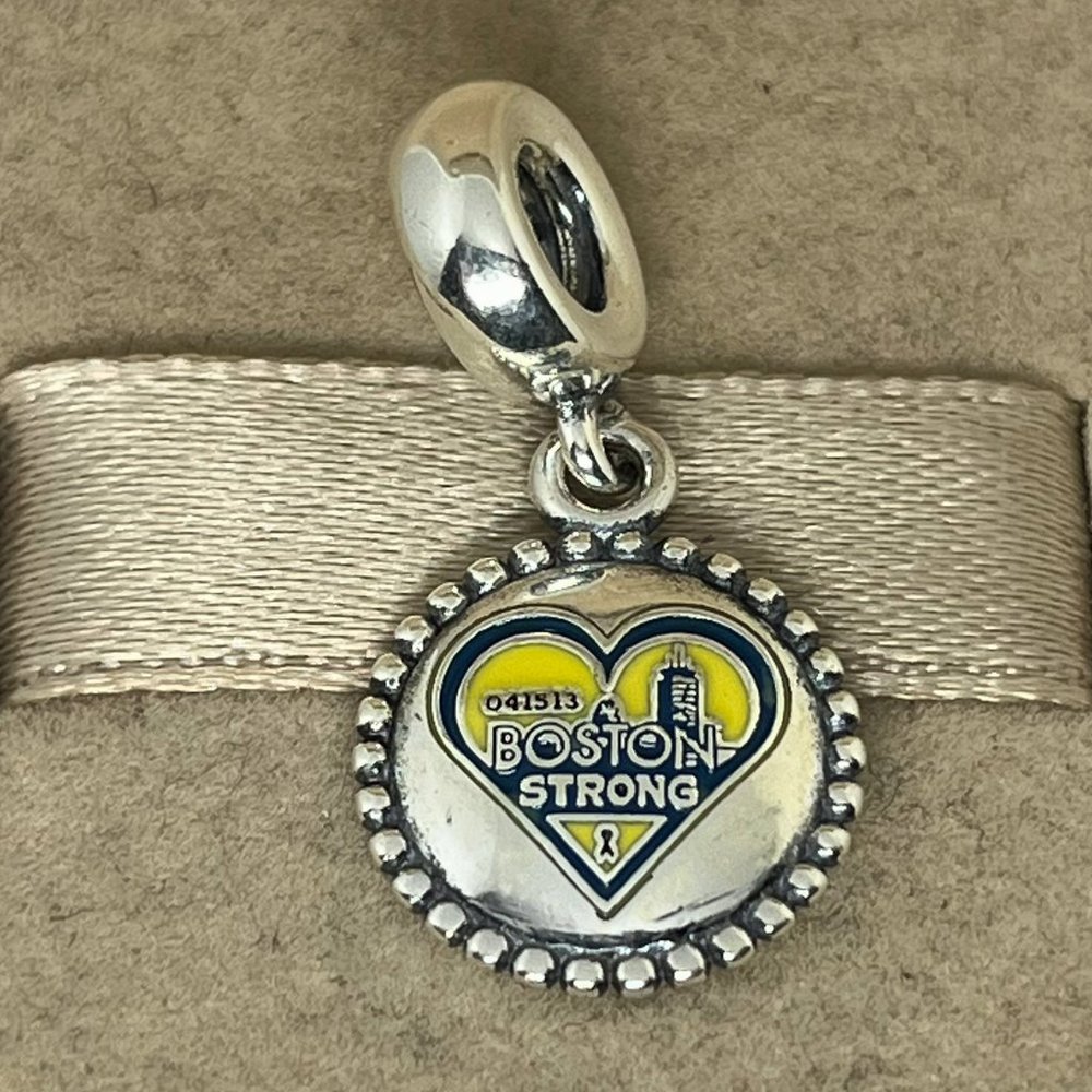 Pandora Boston Strong Dangle Charm Travel Pendant 041513 S925 Jewelry